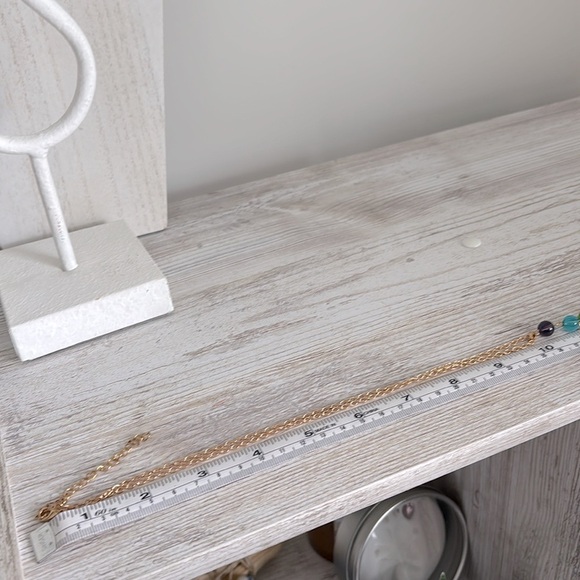 Gold multicolored Chackra necklace - Picture 5 of 8